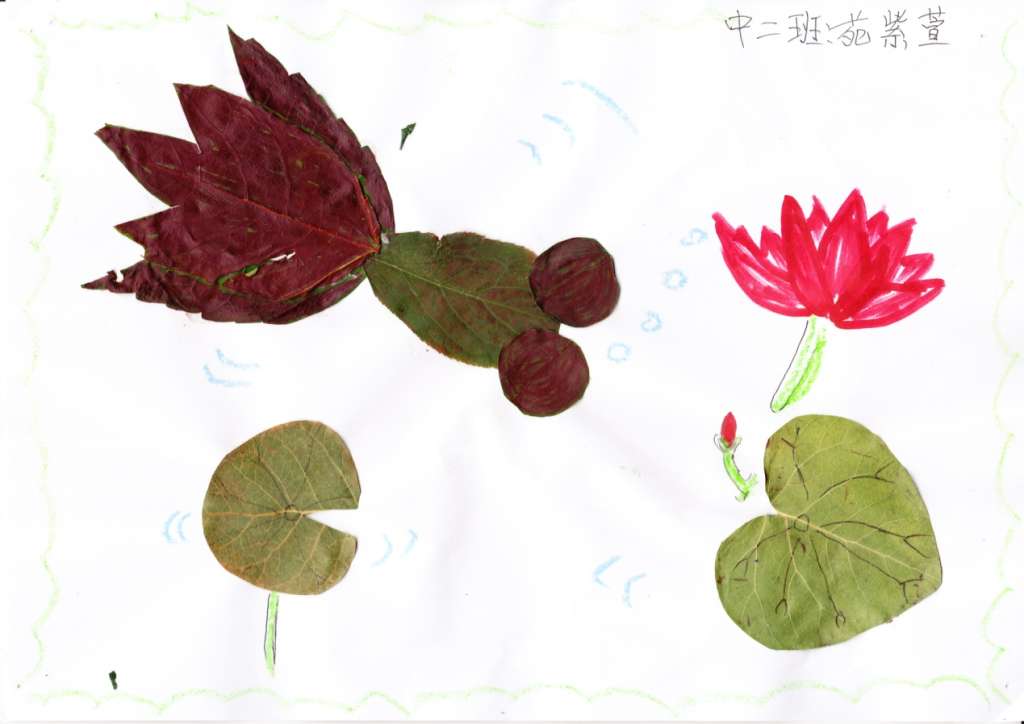幼儿园树叶粘贴画跳舞的女孩们 幼儿园树叶粘贴画跳舞的女孩们